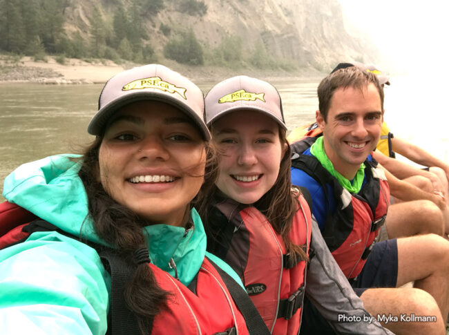 2018 SLLP participants Myka Kollman, Riley Brennan and Brock Endean.