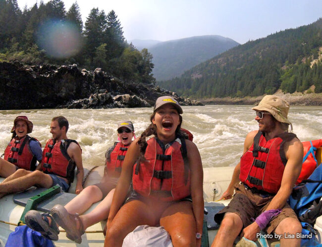 SLLP participants rafting Hell’s Gate with Fraser River Rafting Expeditions.