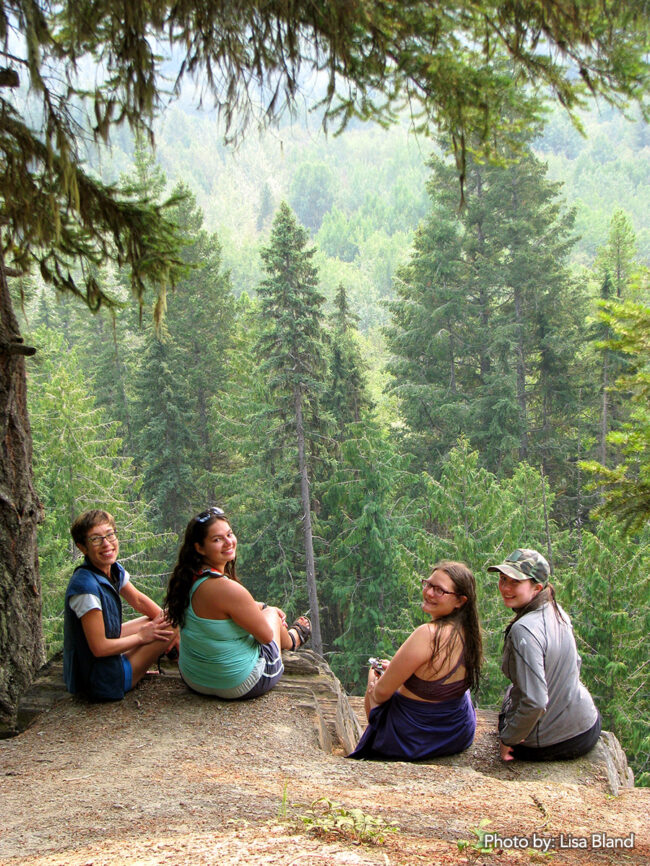 Some of the 2018 SLLP participants: Vanessa Scott, Myka Kollman, Sasha Makhneva, and Riley Brennan.