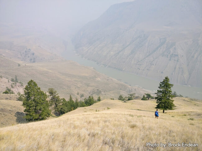 Ella hiking at the Cathedrals camp spot in the Fraser Canyon.