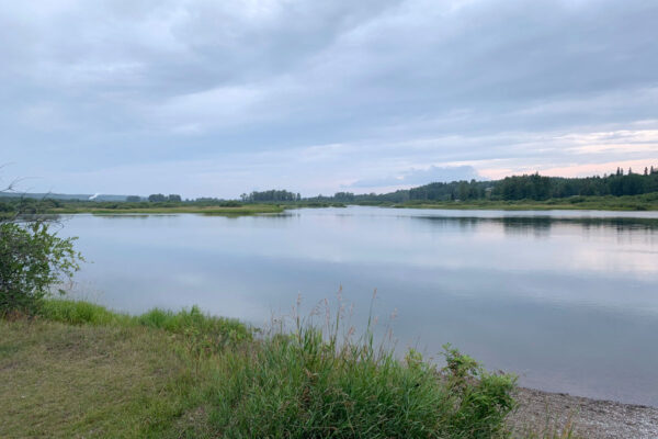 Looking at the Nechako River from Riverside Park by Riley Brennan.