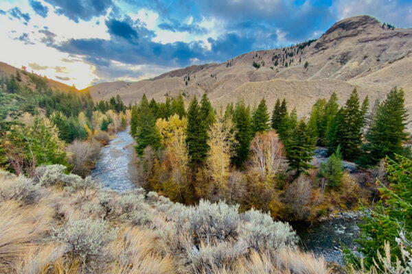 A view of Tranquille Creek, located near Kamloops by Sierra Rae.